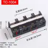 Placa de fila de conectores de terminal de alta corriente trifásica 100A150A200A400A600A Conector de placa de cableado de 4 polos