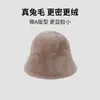 Gorro de Lana Blanco para Mujer, Otoño e Invierno, Cálido, Holgado, Circunferencia de Cabeza Grande, Gorro Slouchy Tejido de Pelo de Conejo, Gorro Frío con Protección para Orejas Estilo Japonés