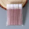 Pincel Desechable para Labios de Cristal con Cabeza de Terciopelo que No Suelta Pelo, Empaquetado Individualmente, Pincel de Belleza para Brillo de Labios, Pincel de Maquillaje para Limpieza de Tatuajes