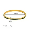 Pulsera Snap-On de Acero Inoxidable Chapada en Oro Real Estilo Fresco y Dulce de Colores Ins Accesorios de Joyería al por Mayor Estilo Ins
