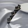 Celebridade da Internet Presilha Lateral Strass Franja Presilha Artefato para Trançar Estilo Camada Dupla Fixa Grampo de Cabelo Palavra Única Torcedor de Cabelo