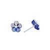 Qiao Lanxuan Celebridad de Internet Explosiones Pendientes de Circonita Microincrustada Pin de Plata 925 para Mujer Pendientes Elegantes Dulces Flores Pequeñas y Exquisitas