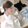 Bufanda Cuadrada de Satén de Color Sólido Estilo Zhao Rusi Anillo para el Cabello Cuerda para el Cabello con Textura de Seda Accesorios para el Cabello Cuerda para el Cabello Intestino Grueso Grande de Mil Oro