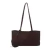 Novedad Bolso de Felpa Gamuzada de Gran Capacidad para Mujer Estilo Nuevo Otoño/Invierno 2026 Bolso de Hombro Individual Retro para Viajes Diarios Bolso Tote de Mano