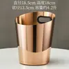 Balde de Champagne de Aço Inoxidável Estilo Europeu com Suporte de Luxo Modelo para Sala de Exposição Joalheria Bar Doméstico KTV Vinho Balde Vertical de Gelo
