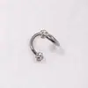 Bolas de barro Flash anillo de labio uña de labio anillo S clavo de hueso de oreja anillo de herradura Shambhala bola de diamante decoración de labio fábrica directa perforación
