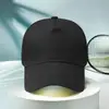 En Stock Al Por Mayor Algodón Puro Cinco Paneles Liso Gorra de Béisbol Sombrilla Gorra Publicitaria Bordado Impreso Sombrero Gorra de Pico con Impresión de Logo