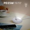 Regleta Cargador Nueva Pd Transfronteriza con Botón Luminoso Doble C+2Usb Múltiples Puertos Inteligente Multifunción