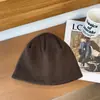 Gorro de Punto Nuevo para Otoño e Invierno Versión Coreana Versátil Cálido Protección para los Oídos Gorro Adelgazante de Lana Doble Capa Color Sólido Alta Calidad