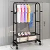 Perchero de pie para dormitorio, uso doméstico, perchero de esquina simple, estante de almacenamiento y secado de ropa para interior en esquina