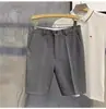 Pantalones Cortos de Cinco Puntos de Verano Pantalones Estilo Coreano Combinación Perfecta Pantalones Ajustados Color Sólido Sin Planchar Pantalones Casuales Delgados de Verano para Hombre