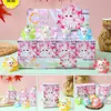 Caja Sorpresa de Cristal Sanrio Cultural y Creativa Figuras Lindas Mini Pequeñas Lindas Decoraciones para Coche y Escritorio