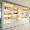 Estante de exhibición de pared Honor, estante de exhibición de muestras de productos de la empresa, vitrina para sala de transmisión en vivo, vitrina para exhibición transfronteriza, gabinete pintado