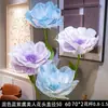 Flor Gigante Flor Artificial Arranjo de Flores Vitrine Decoração de Shopping Arranjo para Eventos Organza Flores Grandes