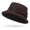 Sombreros de Lana Otoño e Invierno para Mujeres de Mediana Edad y Mayores para Madres, Sombreros Gruesos de Abuela, Sombreros de Tela de Pescador Estilo Primavera y Otoño