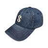 Sombrero vaquero con letra S bordada para mujer Primavera y Verano Protección solar Gorra con visera Estilo coreano Versátil Parasol Gorra de béisbol para hombre para cabeza grande