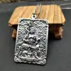 Collar con colgante de plata de ley al por mayor, relieve retro, ocho Santos Patronos, gallo, signo del zodíaco, Ben Ming Wang, collar con colgante de plata