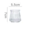 En Stock Vaso para Mousse con Rayas Verticales, Vaso para Pudín, Vaso de Vidrio para Pudín, Botella de Yogur, Botella de Vidrio con Tapa, Vaso para Yogur, Resistente a Altas Temperaturas