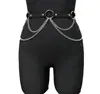 Cinto Decorativo de Corrente Punk Gótico Estilo Europeu e Americano Cinto de Cintura Versátil Moda Corset de Cintura Acessórios de Corrente de Cintura