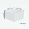 Caja de almacenamiento cuadrada blanca de acrílico directa de fábrica, caja de exhibición manual de juguetes, caja de cinco lados para pastel de postre
