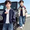 Chaqueta de Otoño para Niños 2026 Nuevo Modelo para Niños Mayores, Chaqueta Reversible Genial y Elegante para Niños, Chaqueta de Motocicleta Elegante para Niños Primavera/Otoño