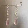 Nuevos Pendientes de Gota de Agua Imitación Jade Estilo Chino, Femeninos, Versátiles, Modernos, Tendencia Nacional, Pendientes Largos, Pendientes Dulces Retro