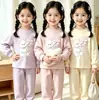 Nuevo conjunto de ropa interior para niñas, pijama lindo de dibujos animados, ropa de otoño para bebé, conjunto de dos piezas de ropa para el hogar para niños