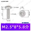 Tornillos de Acero Inoxidable 304 con Cabeza Redonda y Ranura, Estándar de Guangdong 7380.2, Tornillos Autorroscantes con Cabeza Redonda M2~M8