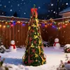 Suministro transfronterizo en stock de árboles de Navidad plegables, árboles tipo pagoda, árboles decorativos iluminados telescópicos de pie para hoteles, centros comerciales y uso doméstico