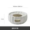 Nuevo Calentador de Té Caliente Flor Tetera Vela Calentador de Té Base de Cerámica Calentador Hotel Restaurante Naranja Tostada Té Caliente
