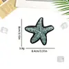 Bordado à Máquina Contas de Arroz Estrela do Mar Concha Tecido Patches Jeans Bolsas Sapatos Chapéus Acessórios de Vestuário Patches DIY