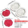 6 molde de silicona para azúcar de dinero de cobre uniforme DIY estilo chino Xiangyun carpa chocolate pastel horneado decoración molde