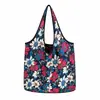 Bolsa de Compras Plegable con Estampado de Leopardo Personalizada, Nueva Bolsa Ecológica de Almacenamiento Transfronteriza, Bolsa Tote de Gran Capacidad para Supermercado