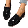 Zapatos de Frijol Transfronterizos Europeos y Americanos Mocasines Europeos de Un Paso Comercio Exterior 2026 Nuevo Estilo Ropa Exterior Venta al por Mayor Transfronteriza Tallas Grandes
