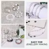 Piezas de Arcilla Blanda de Colores, Broches de Langosta, Anillas Abiertas, Cuentas con Letras, Set Combinado de 24 Piezas, Accesorios para Pulseras y Collares DIY