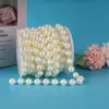 Cadeia de Pérolas de Casamento Pérola Imitada Corrente DIY Decoração de Local de Casamento Cortina de Pérolas Conectadas Materiais para Arranjo de Cena
