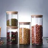 Pote de Armazenamento Quadrado Selado de Vidro Borossilicato Alto Para Temperos, Açúcar, Grãos, Grãos de Café Recipiente de Cozinha