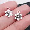 Acessórios de joias para colar, pulseira, chaveiro DIY feitos à mão, pingente de florzinha de liga de cinco cores, 9x12mm, Amazon transfronteiriço