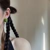 Nuevos Pendientes Blancos Verde Leche Estilo Francés 2023 Vintage Únicos Estilo Anna Pendientes Elegantes Elegantes para Mujer