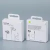 Adecuado para Cable de Auriculares Apple de 3.5 mm Empaque de Caja Blanca Pequeña Auriculares con Cable Tipo-C Empaque de Caja de Papel En Stock