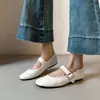 Estilo Nuevo Primavera 2026~ Zapatos Planos Mary Jane de Correa Única para Mujer Estilo Francés Puntera Redonda Retro Cómodos