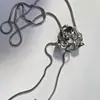 Collar de rosa diseño de nicho femenino y2g dulce fresco cadena para clavícula chica popular todo-partido cadena de cintura extraíble femenina