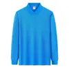 Camisa Polo Masculina de Manga Longa com Gola Pequena de Luxo Leve 2026 Outono Novo Estilo Tendência Casual Cor Lisa Camisa Polo