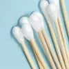 Haishi hainuo cotonete médico descartável pontiagudo redondo de duas cabeças absorvente medicinal cotonete cotonete de maquiagem vara portátil de viagem