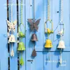 Colección de Carrillones de Viento de Hierro Fundido Mariposa Libélula Golondrina Pájaro del Amor Arte de Hierro Grueso Decoración Colgante para Jardín Balcón