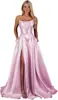 Vestido de Noche Amazon Aliexpress Satín Vestido de Dama de Boda Vestido Largo Formal sin Tirantes Banquete Vestido Estilo Europeo y Americano