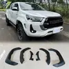 Peças Decorativas Resistentes a Arranhões e Desgaste para Arco de Roda de Carroceria de Picape Hilux Revo 2016-2024