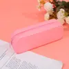 Estuche de silicona simple para estudiante de primaria mochila caja de papelería niños al por mayor gran capacidad útiles escolares estuche