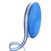 Fita de Nylon Imitação Bicolor com Fio Prateado para Sapatos Artesanais DIY, Chapéus e Acessórios de Vestuário, Faixa de Acabamento Bicolor de 3,8cm em Estoque