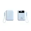 Batería externa de carga rápida al por mayor con cable incorporado, capacidad de 20000 mAh, producto sin terminar, portátil de 22.5 W